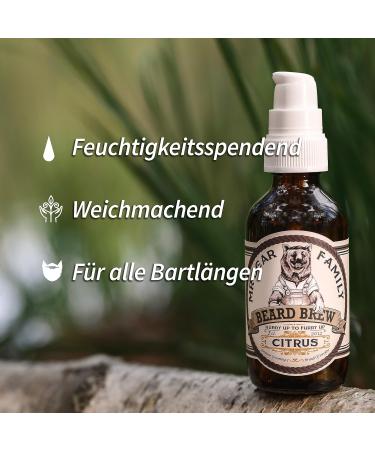 MR Bear Family Bart l Men - Nourishing Citrus Beard Oil with Jojoba & Argan Oil - Supports Beard Growth - Moisturizer 60ml - Buy Online on GoSupps.com