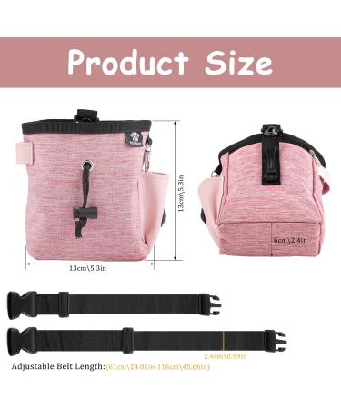 Buy Svalor Dog Treats - Versatile Hands-Free Pink Training Feed Bag with Feces Dispenser & Adjustable Belt - Buy Online on GoSupps.com