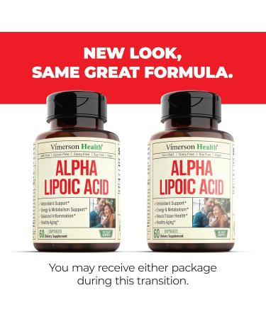 Alpha Lipoic Acid 650mg Vegan Nerve Support Supplement for Inflammation Energy & Antioxidant Health - 60 Capsules Made in the USA - Buy Online on GoSupps.com