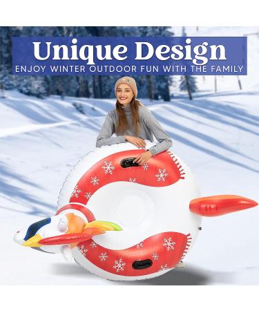 JOYIN 47 Inflatable Snow Tube for Kids and Adults - Heavy-Duty Unicorn Snow Tube for Sledding - Ideal Winter Fun for Family Activities - Buy Online on GoSupps.com