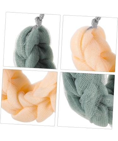 NOLITOY 2pcs Portable Bath Balls - Exfoliating Shower Loofah & Body Scrubber - Comfortable Cleaning Sponges for Adults - Buy Online on GoSupps.com