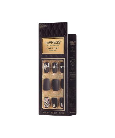 KISS imPRESS Couture Collection Manicure Kit - Lavish | 30 Fake Nails with Super-Hold Adhesive - Buy Online on GoSupps.com