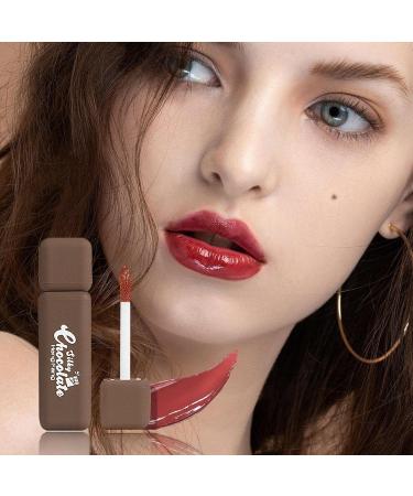  Yunmiao Chocolate Lipstick | Moisturizing and Non-Stick Lipstick Elegant Rich Chocolate Hydrating Lip Glaze for Girls Teens and Women by Yunmiao - Buy Online on GoSupps.com