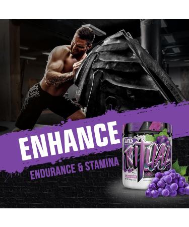 ANS Performance Ritual Pre Workout (30 servings 12.7 oz) - Complete Preworkout Formula - Energy Focus & Strength - Increase Power Output & Workout Volume - Endurance & Stamina (Grape) - Buy Online on GoSupps.com
