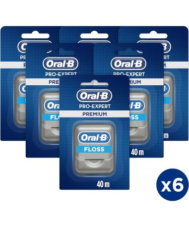 Oral-B Pro-Expert Dental Floss Premium 240m - Sensitive Teeth Gum Care - Gingivitis Treatment - Cool Mint - 6 Pack - Buy Online on GoSupps.com