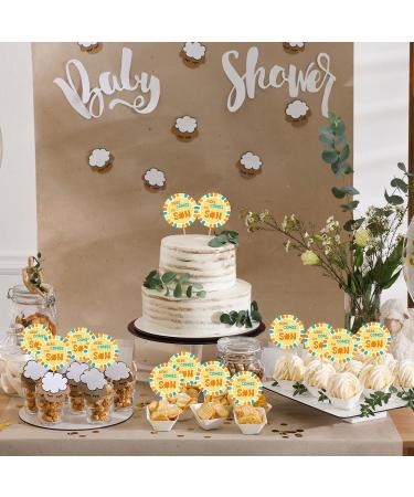 Seajan 48 Pcs Here Comes the Son Cupcake Toppers Sun 1st Birthday Cake Toppers Here Comes the Son Baby Shower Decorations Retro Boho Sunshine Cake Topper for Sun Theme Birthday Party Favors Supplies - Buy Online on GoSupps.com