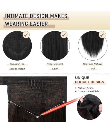 Sofeiyan Long Straight Ponytail Extension 26 inch Wrap Around Ponytail Synthetic Hair Extensions Clip in Ponytail Hairpiece for Women Light Golden Brown & Pale Golden Blonde 26 Inch Light Golden Brown & Pale Golden Blonde - Buy Online on GoSupps.com