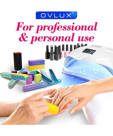 16 Pcs Nail Files & Buffers Set - OVLUX Professional & Home Nail Buffer Block Tool - Double Sided Grit Files for Natural Nails - 7 Step Nail Strips - Buy Online on GoSupps.com