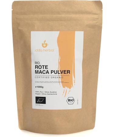 Buy Organic Bio Maca Powder Red from Peru - 100% Natural & Pure 1kg Vegan Superfood - Buy Online on GoSupps.com