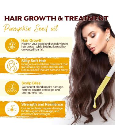 Pumpkin Seed Oil Organic Pumpkin Seed Oil Liquid Drops for Moisturising Effect on Face and Skin | 100% Natural Cold Pressed Unrefined Promotes Hair Growth for Eyelashes - Buy Online on GoSupps.com