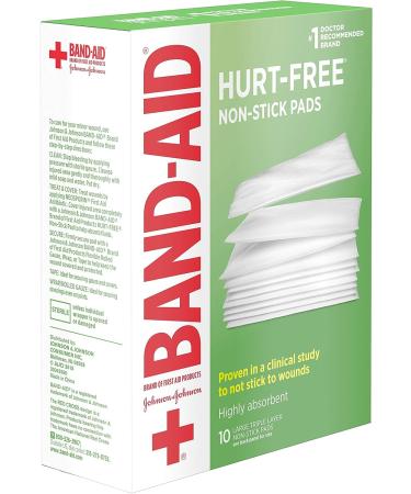 Band-Aid First Aid Nonstick Pads 3X4 in - Pack of 10 - Buy Online on GoSupps.com