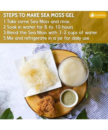 Lavendium Premium 300g (10.5oz) Raw Sea Moss Dried Sea Moss 100% Natural & Pure Wildcrafted Sundried Sugar Free Gluten Free Vegan Mineral Rich. CA - Buy Online on GoSupps.com
