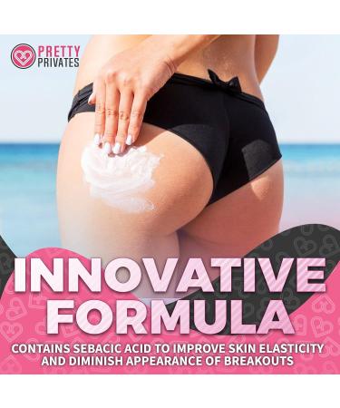 Pretty Privates Premium Buttocks Acne Cream - Salicylic Acid Clearing Lotion for Butt & Inner Thighs - 2 Oz - Buy Online on GoSupps.com