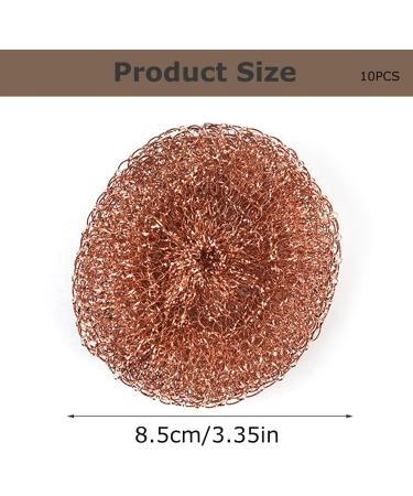 Cleaning Brushes Stainless Steel Scrubber 10Pcs 3.35In Steel Sponge Dense Soft Round Steel Wool Replacement Multipurpose Stainless Steel Scrubbing Pads - Buy Online on GoSupps.com