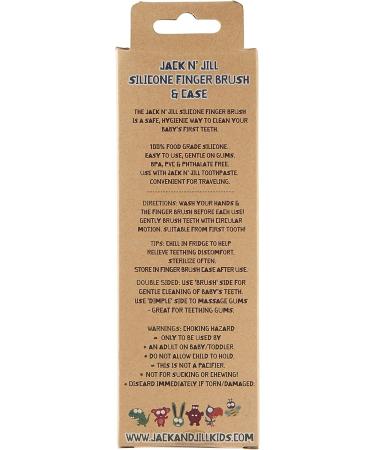 Jack N' Jill Silicone Finger Brush - Gentle Infant Oral Care Essential - Buy Online on GoSupps.com