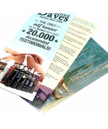 Dave's Dark Self Tanner Sunless Tanning Lotion with Bronzer - All Skin Types - Buy Online on GoSupps.com