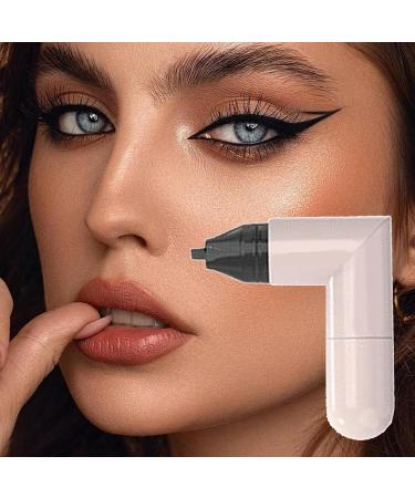 Eye Pencil Stamp Waterproof Eye Templates Double Sided Smudge Resistant Long Lasting Pencil For Easy Eyebrow Makeup Black - Buy Online on GoSupps.com