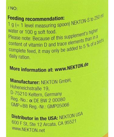 Nekton-S Multi-Vitamin for Birds 1.24oz - Essential Avian Supplement - Buy Online on GoSupps.com
