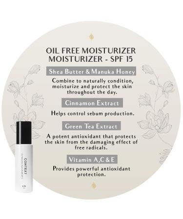Buy Context Oil-Free Daily Moisturizer SPF 15 - Anti-Aging Sun Protection Vitamin C Shea Butter & Manuka Honey for Healthy Skin - Buy Online on GoSupps.com