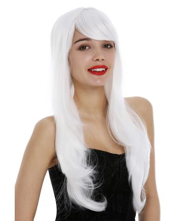 WIG ME UP - 3111-1001 Wig ladies very long layered straight white fairy elf blossom white (1001)