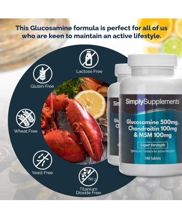 Glucosamine Chondroitin & MSM 2X 180 Tablets | Support Active Lifestyle | UK Made - Buy Online on GoSupps.com