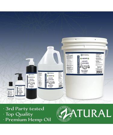 Hand Sanitizer Gel - Bulk Refill Size with 62% Alcohol and Hemp Essential Oil - NDC Registered - 1 Gallon - Buy Online on GoSupps.com