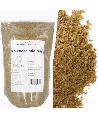Kuchnia Zdrowia - Ground Coriander - Natural - Aromatic Spice - High Quality - Leak-proof packaging with zipper