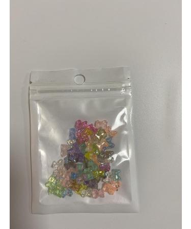 3D Bear Resin Nail Art Manicure Decorations Crystal Rhinestones Set Bears Nail Beads Accessories Ornaments for Women Girls 12 Colours 60 Pieces - Buy Online on GoSupps.com