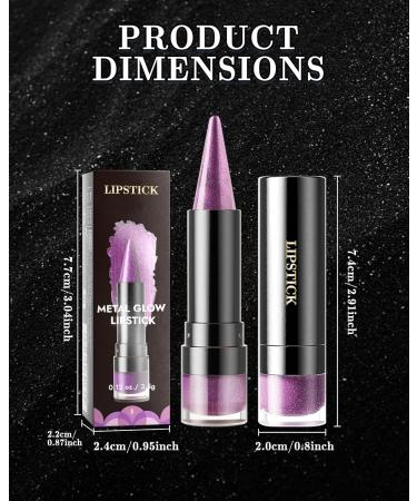 Rouge a Levre Paillet M tallique Rouge L vres Violet Clair Brillant Mat Longue Tenue Waterproof Lip Stain Haut Pigment Sans Transfert 2 in 1 Crayon a Levre Fard a Paupiere Maquillage Femme-02 02 Violet Clair - Buy Online on GoSupps.com