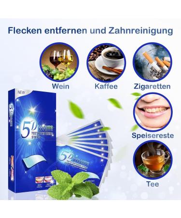 P-Beauty 3 x 28 Teeth Whitening Strips - Home Whitening with Mint Flavor - Snow White Smile - White Teeth - Teeth Whitening Strip - Whitening Gel - Buy Online on GoSupps.com