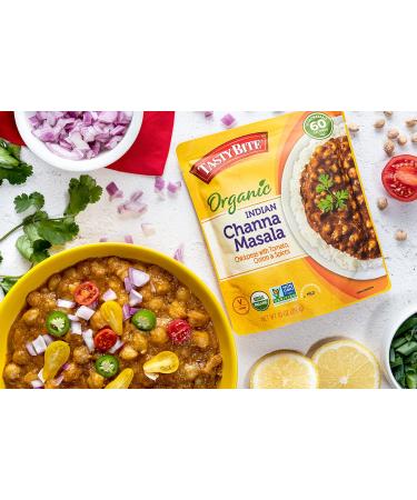 Tasty Bite Channa Masala - Microwaveable Indian Entrأ©e (10 oz, Pack of 6) | Ready to Eat - Buy Online on GoSupps.com