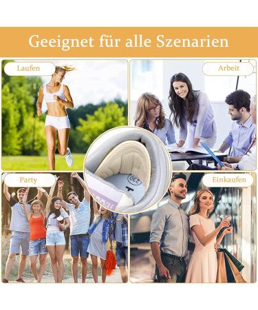 Vegcoo Heel Cushions: 6 Pairs Self-Adhesive Sponge Inserts for Too Big Shoes Ultimate Protection for Sneakers & More (Black & White) - Buy Online on GoSupps.com