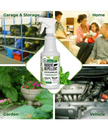 Mighty Mint 16oz Peppermint Oil Rodent Repellent Spray - Natural Pest Control Solution - Buy Online on GoSupps.com