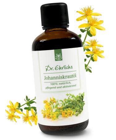 Dr.Ehrlichs health catalog St. John's wort oil - natural care oil for wounds and scars - natural skin care oil - skin oil - red oil - 100 ml - Buy Online on GoSupps.com
