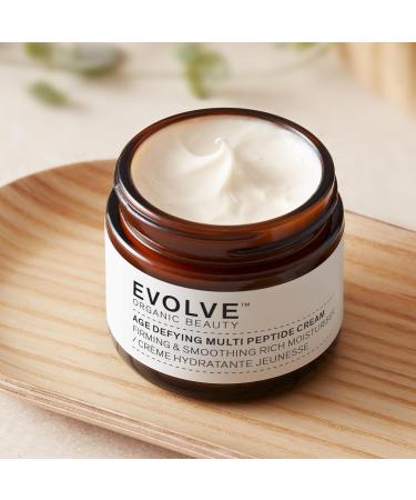 Evolve Organic Beauty - Age Defying Multi Peptide Cream | Firm Smooth Moisturize Nourish | Sacha Inchi Peptides Ceramides | Vegan Clean Cruelty-Free Beauty (2 fl oz | 60 mL) Age Defying Multi Peptide Cream 2 Fl Oz (Pa  - Buy Online on GoSupps.com