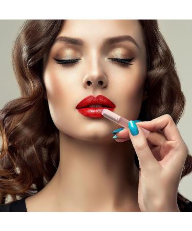 2pcs Silicone Lip Brushes with Cover - Portable Mini Lip Applicators for Lipstick & Lip Balm | Reusable Cosmetic Tools in 2 Colors - Buy Online on GoSupps.com
