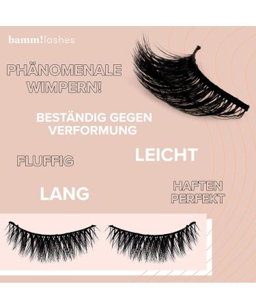 Buy Bamm! Natural Black Lashes - Reusable Artificial Eyelashes & Eyelash Extensions for Stunning Looks | International Shipping Available - Buy Online on GoSupps.com