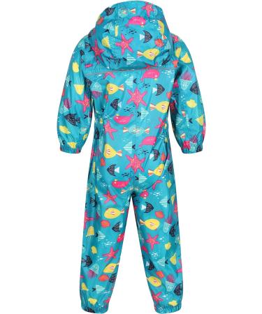 Regatta Kids Puddle Iv All-in-One Suit 48-60 Enamel Sea | Unisex Waterproof Outdoor Coverall - Buy Online on GoSupps.com