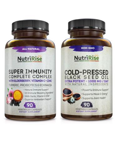NutriRise Immunity Complex Immune Support Supplement  - 90 Capsules