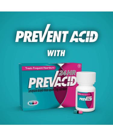 Prevacid 24HR Lansoprazole 15mg Capsules - 42 Count, Acid Reducer for Heartburn Relief - Buy Online on GoSupps.com