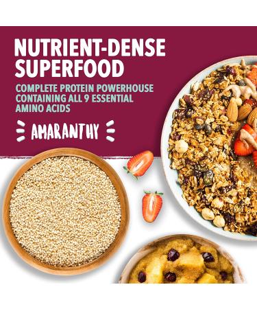 Amaranthy Popped Amaranth Bag - High Protein, Low Calorie, Vegan - 3.53 oz - Buy Online on GoSupps.com