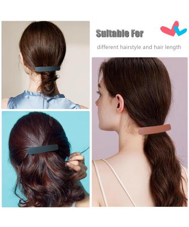 Shop 3-Piece Vintage French Hair Clips for Women | Automatic Medium Hair Clips for Thin Fine Hair - Multi Colors - Buy Online on GoSupps.com