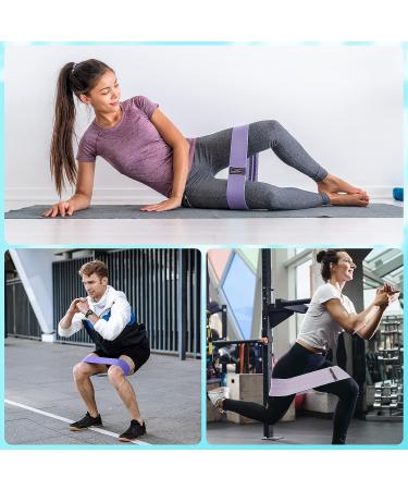 Buy Portable Resistance Bands Set - 3 Levels Non-Slip Exercise Loops for Legs Hips & Home Gym - Ideal for Yoga & Pilates - International Shipping Available - Buy Online on GoSupps.com