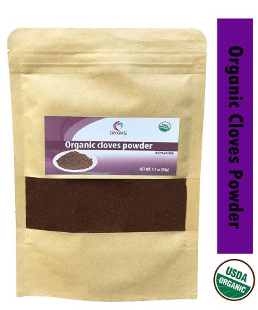 Organic Premium Cloves Powder - 1.7 oz Stand up Resealable Pouch | High-Grade, 100% Pure Clove Powder - 1.7 Ounce (Pack of 1) - Buy Online on GoSupps.com