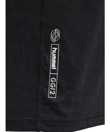 Hummel Men's Hmlgg12 Black Training Tee S/S - Stylish & Comfortable Sports T-Shirt for International Shipping - Buy Online on GoSupps.com