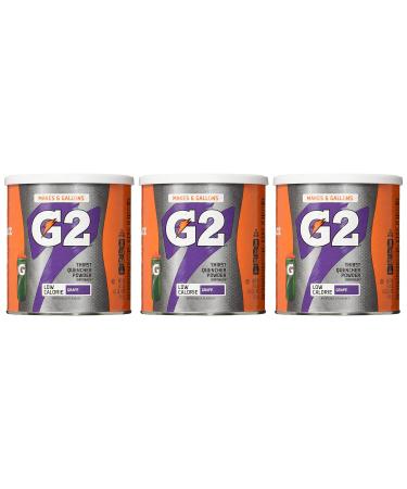 Gatorade G2 Low Calorie Grape Powder 19.4oz 3-Pack - Buy Online on GoSupps.com