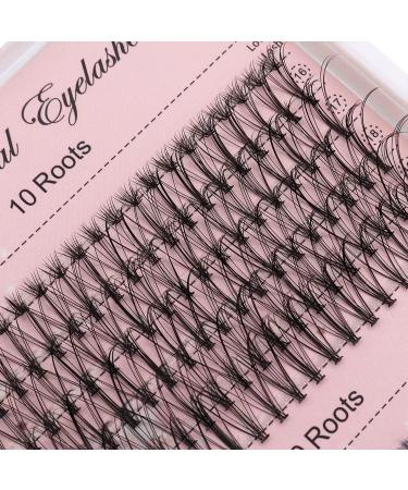 Losha Individual Lashes 10D/20D Mix 16-20mm D Curl Eyelash Extensions - Professional Makeup, 0.1/0.07mm Eye Lash Clusters - Buy Online on GoSupps.com