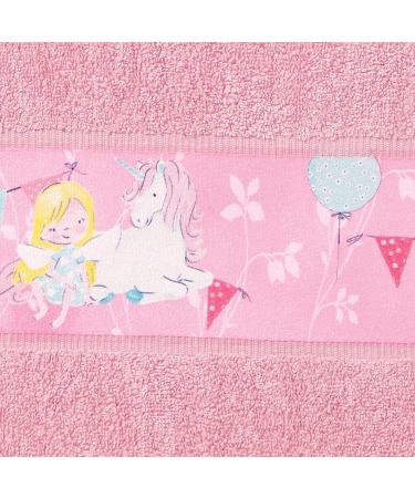 Erwin M ller Kids Bath Towel - Soft Frottier Pink 70x110 cm | Durable & Suction-Strong with Embroidered Elves - Buy Online on GoSupps.com