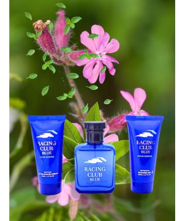 Men's Racing Club Blue Care Eau de Toilette Box 3-Pack Includes 1 x After Shave Cream 1 x Eau de Toilette Spray 1 x Shower Gel 5.1 FL. OZ. Aromatic Fougere fragrance for men. - Buy Online on GoSupps.com