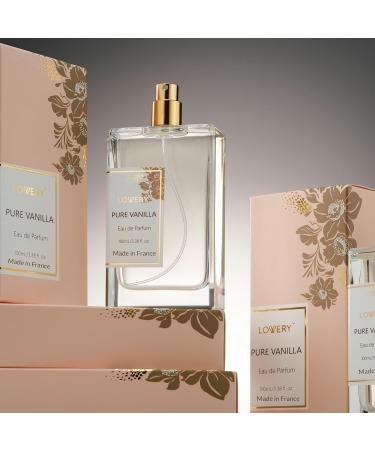 LOVERY Pure Vanilla Perfume for Women 3.38 fl oz Made in France Long-Lasting Eau de Parfum Sweet Vanilla Fragrance Gift for Girlfriend Wife or Mom Ideal Christmas or Spa Gift for Women - Buy Online on GoSupps.com